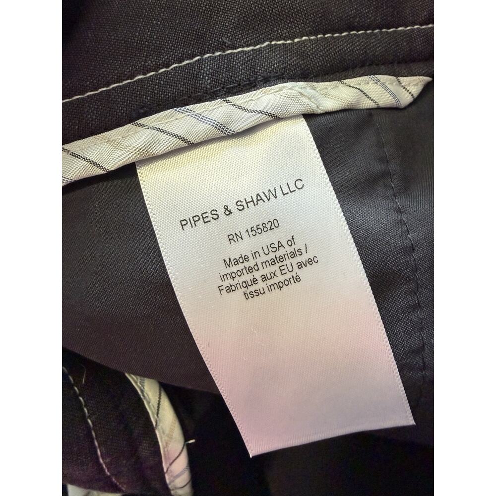 Veronica Beard Sz 2 Shorts Alicia Linen Blend High Rise Pleated Dark Navy $348 - Picture 10 of 16